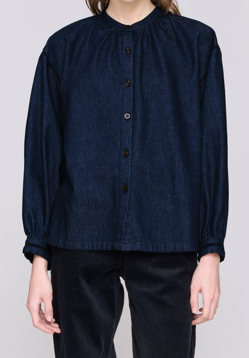 Dark Blue Beth Blouse