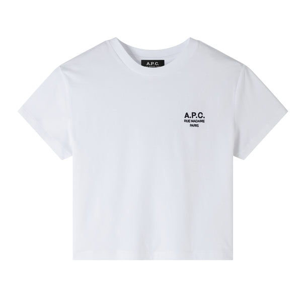 W White/Navy Boxy Rue Madame Tshirt