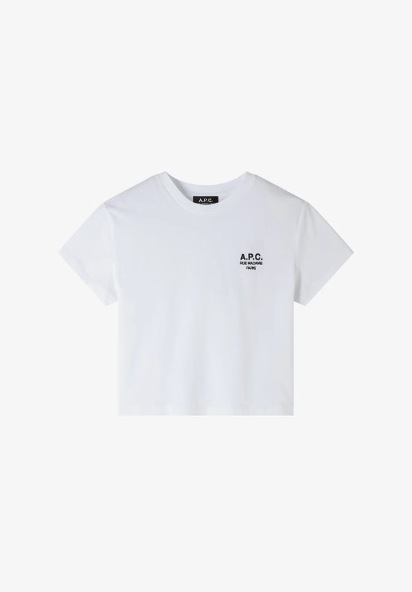 W White/Dark Navy Boxy Rue Madame Tshirt
