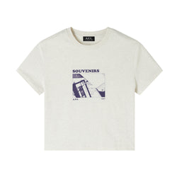 W Heathered Ecru Cassettes Tshirt