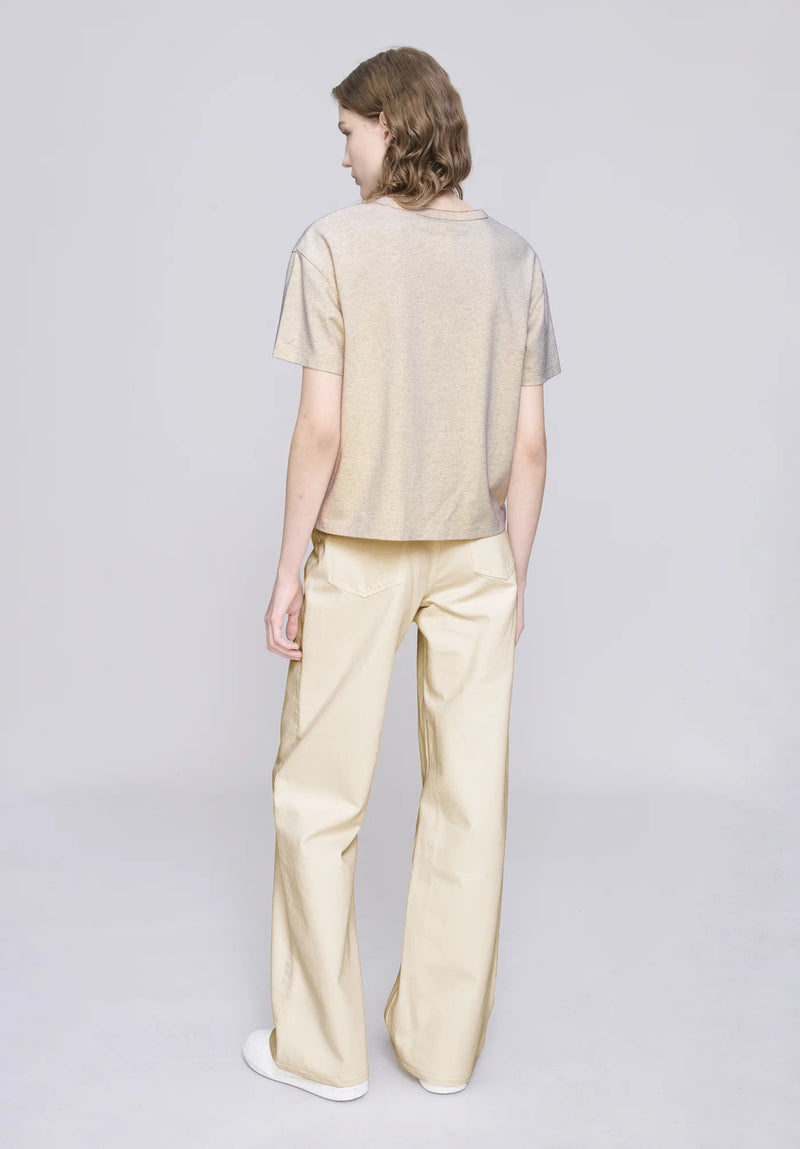 W Ecru/Rose Boxy Petit VPC Tshirt