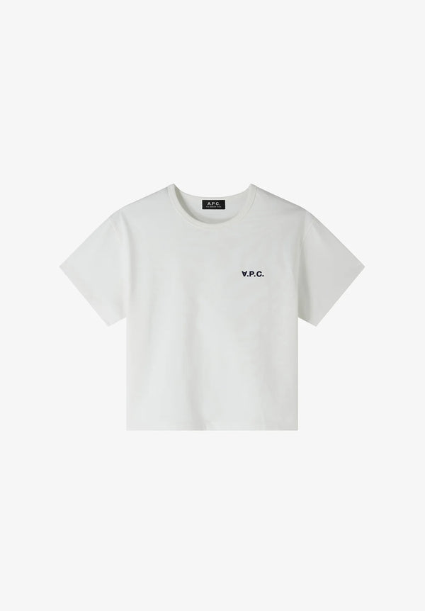 W White/DarkNavy Boxy Petit VPC Tshirt