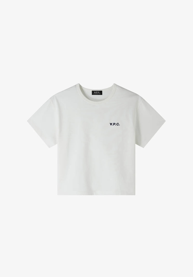 W White/DarkNavy Boxy Petit VPC Tshirt