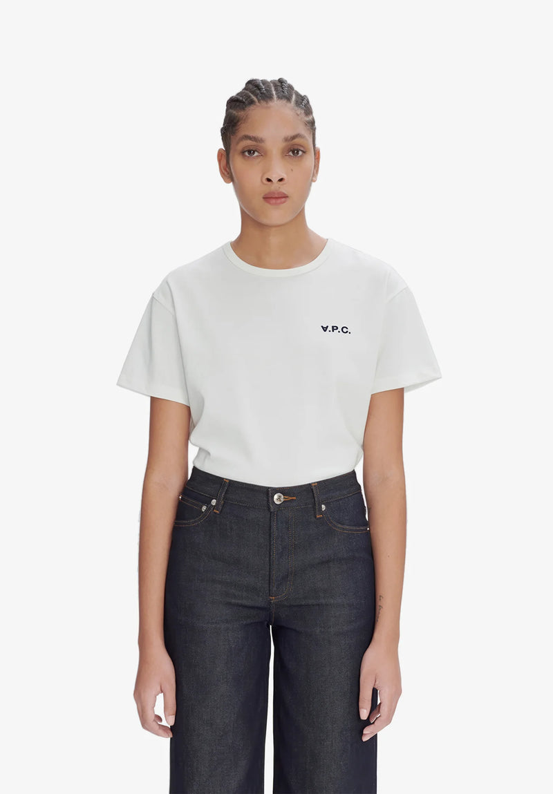 W White/DarkNavy Boxy Petit VPC Tshirt