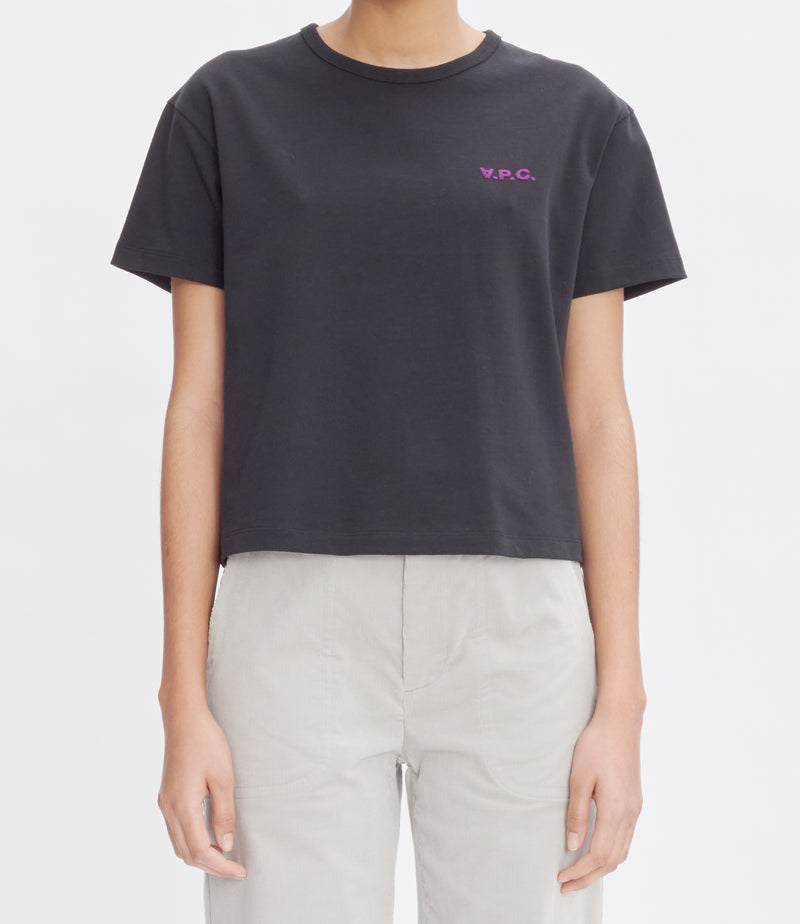 W Black/Purple Boxy Petit VPC Tshirt