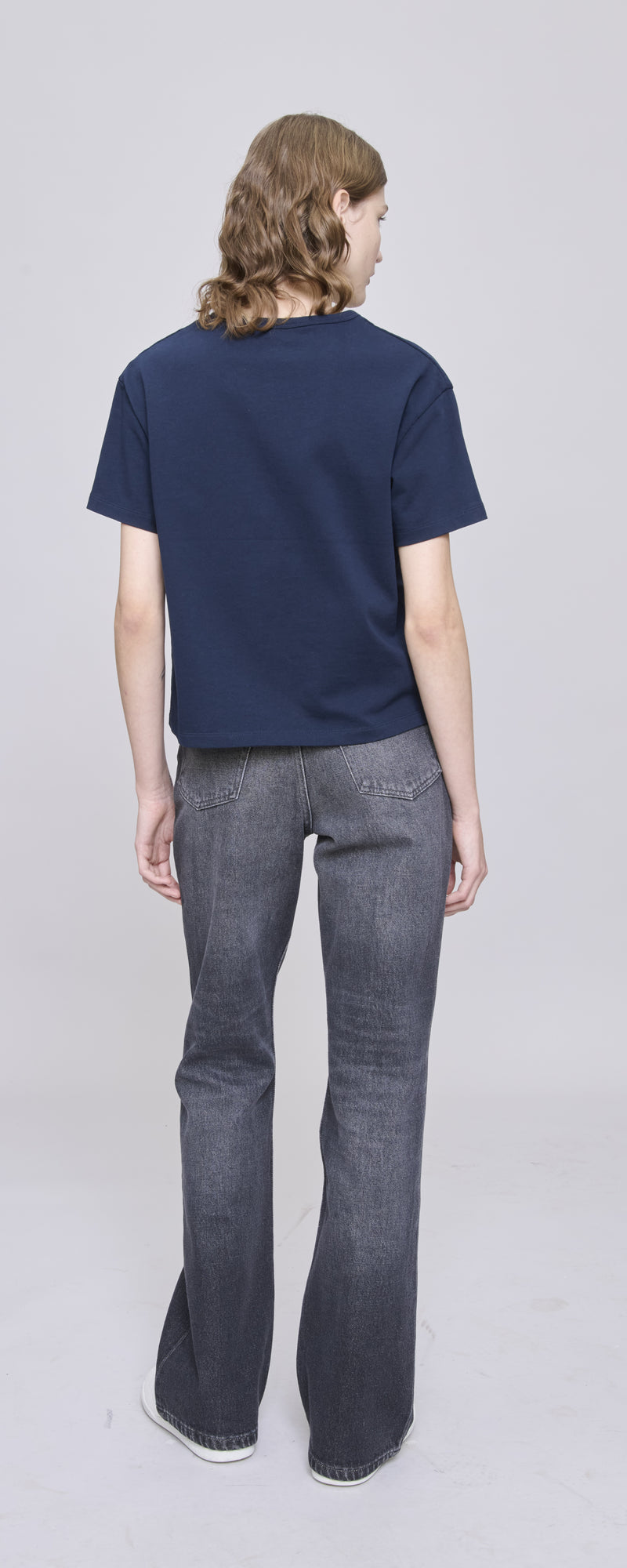 W Dark Navy/Ecru Margaret Tshirt