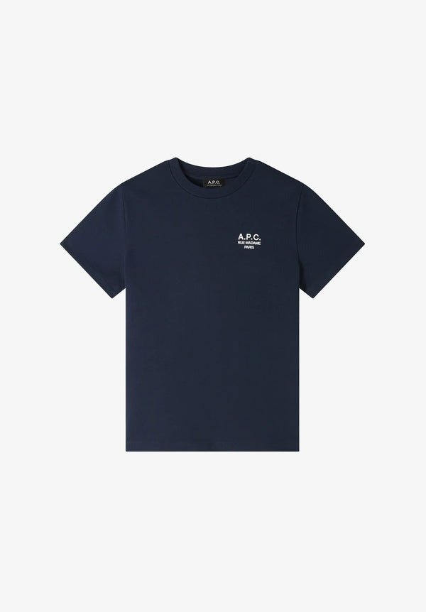 Unisex Standard Dark Navy/Ecru Rue Madame Tshirt