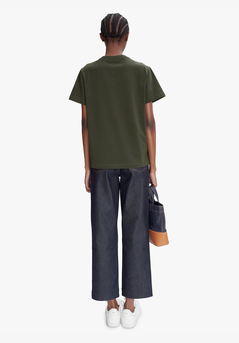 Unisex Standard Khaki/White Rue Madame Tshirt
