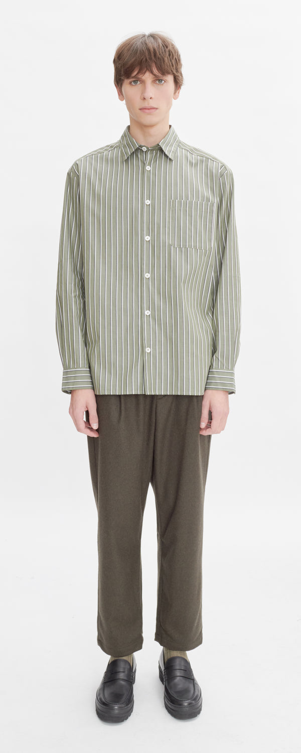 Khaki Stripe Malo Shirt