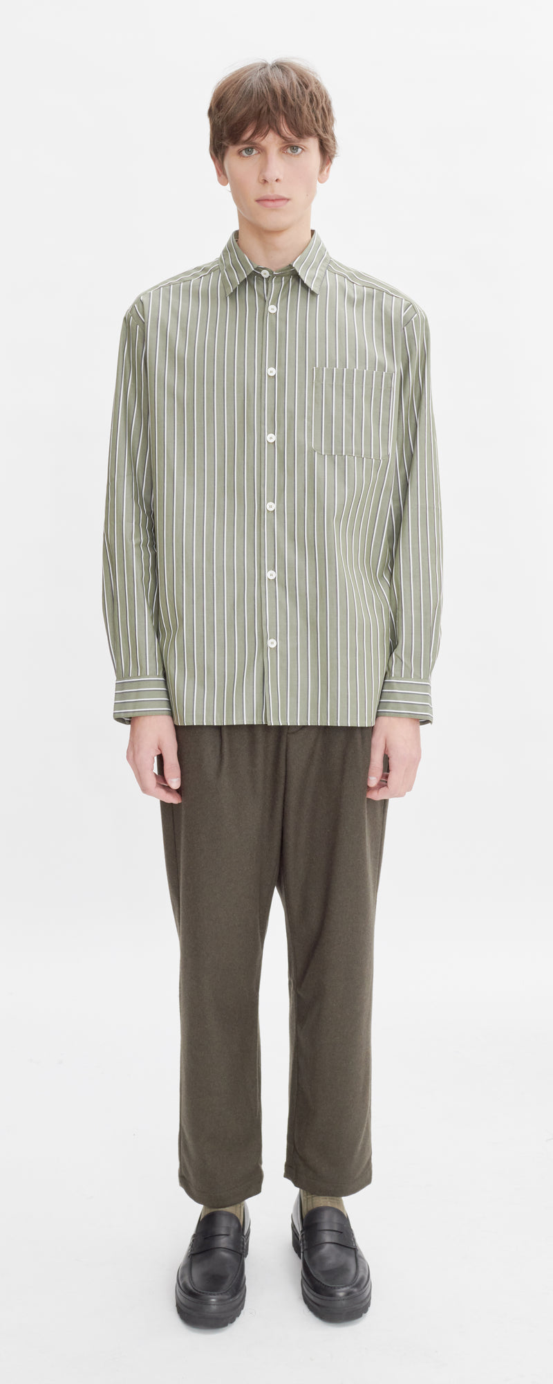 Khaki Stripe Malo Shirt