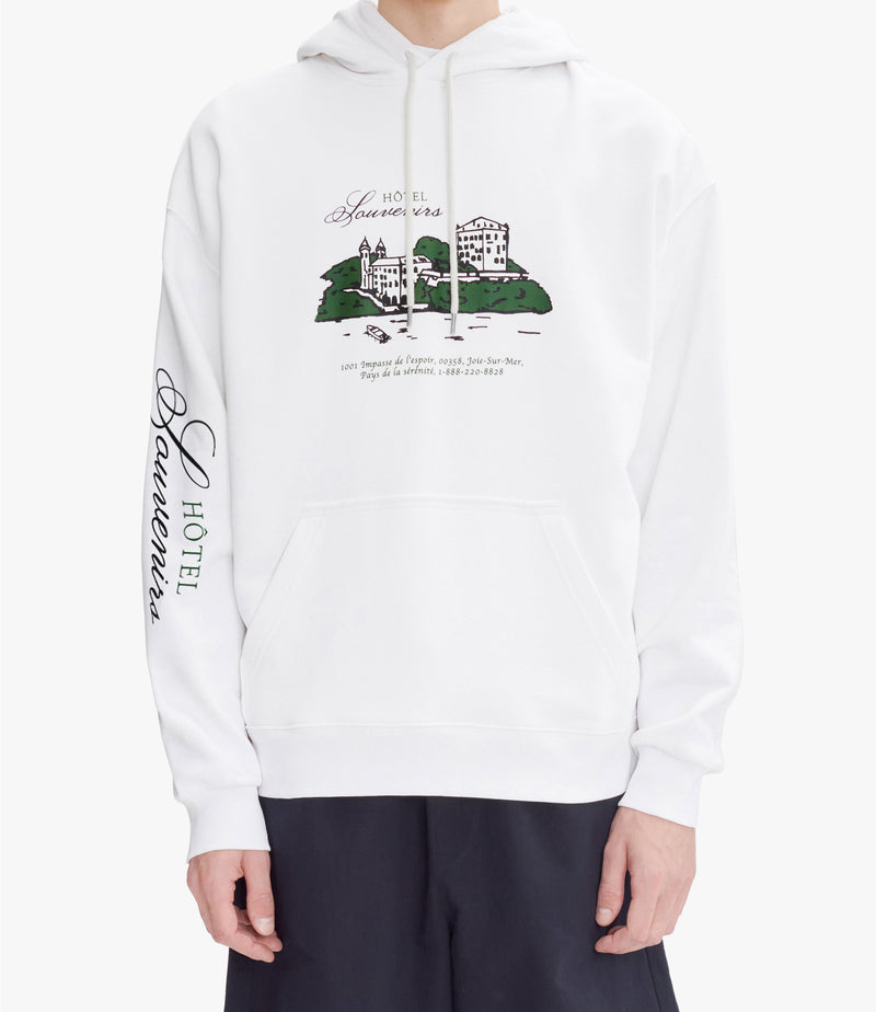 JJJJound White Hotel Hoodie