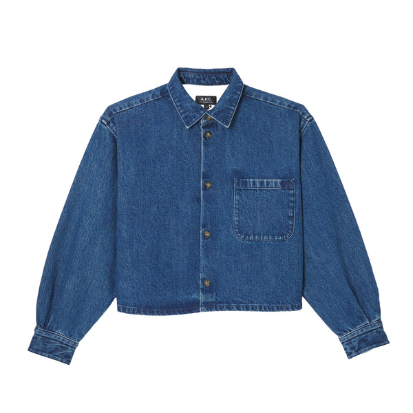 Washed Indigo Samantha Overshirt
