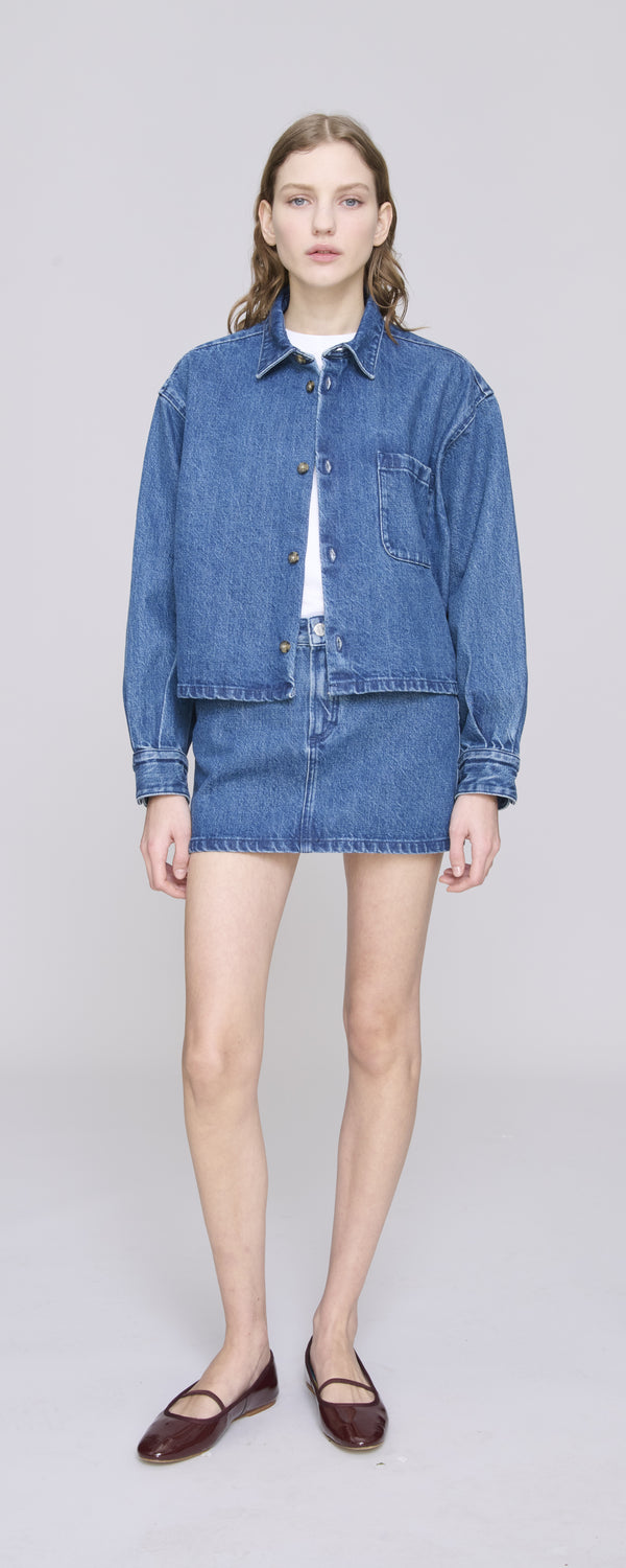 Washed Indigo Samantha Overshirt