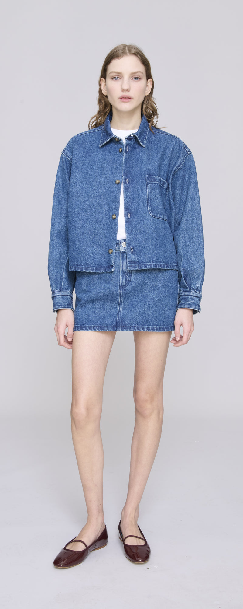 Washed Indigo Samantha Overshirt