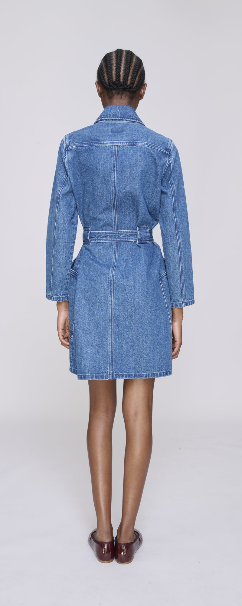 Washed Indigo Winter Dress