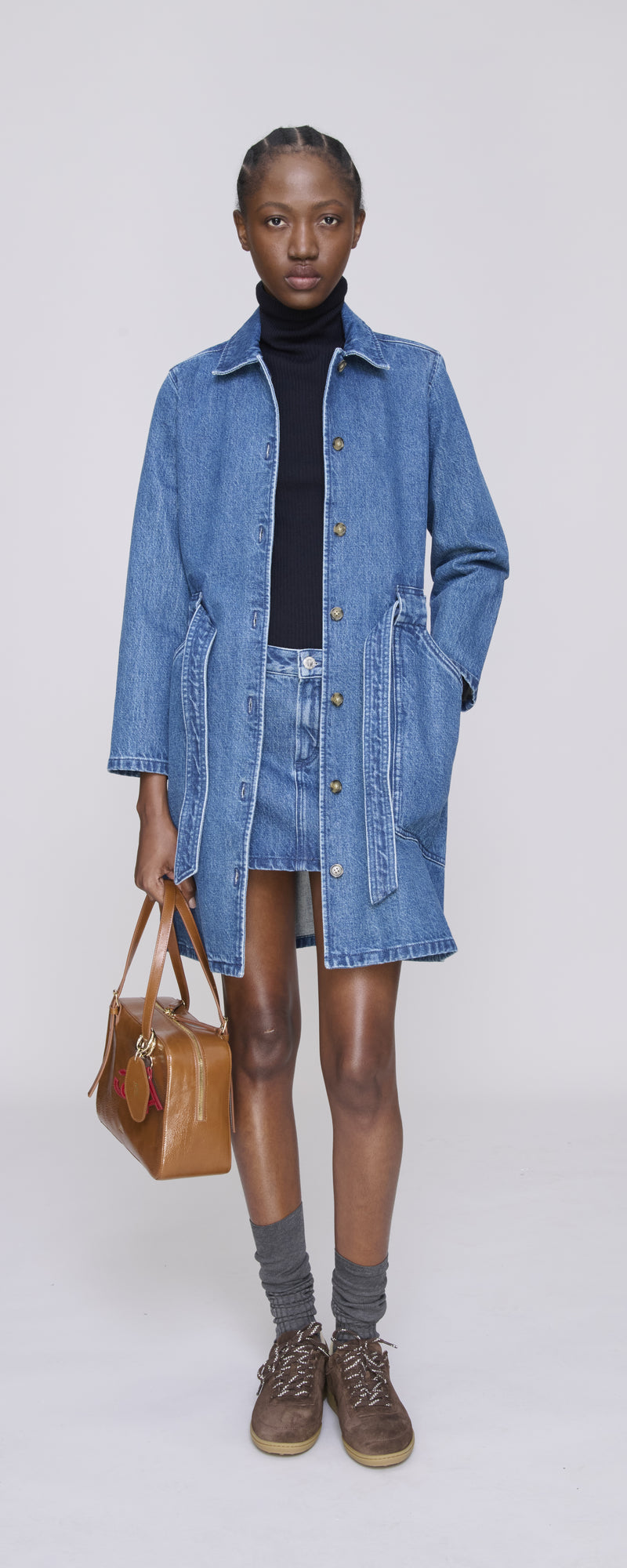 Washed Indigo Winter Dress