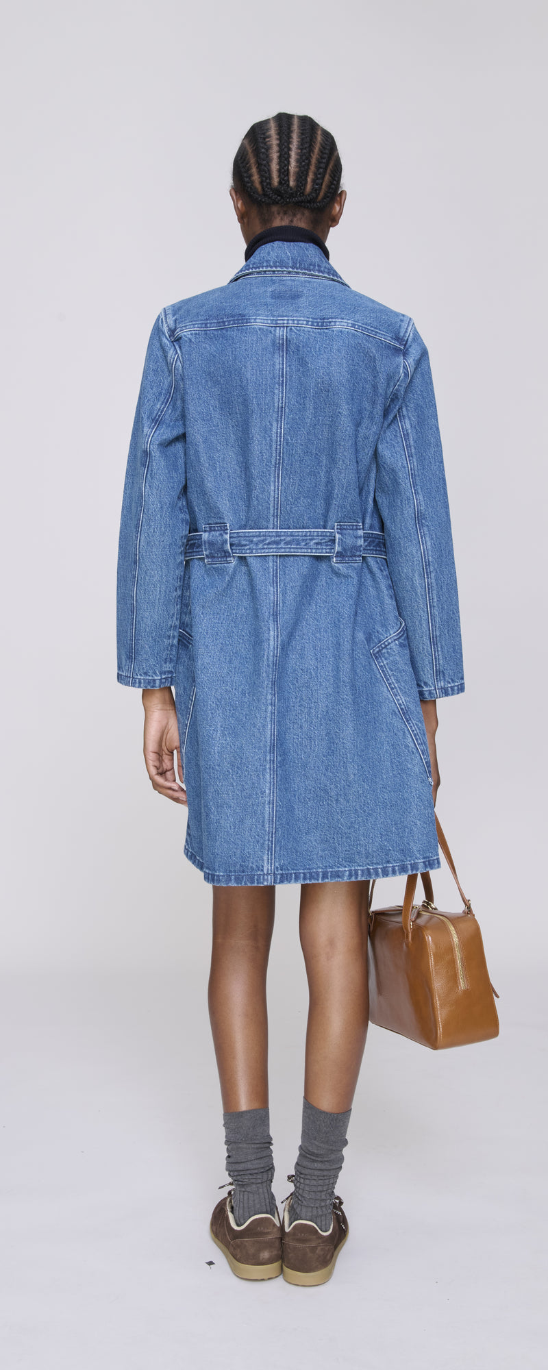Washed Indigo Winter Dress