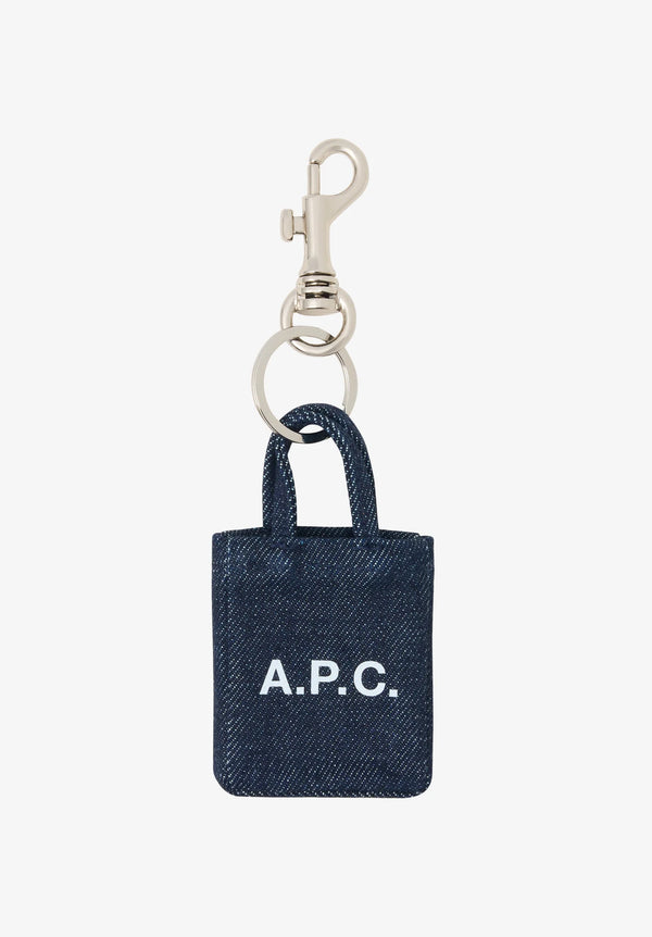 Denim Lou Tote Keyring