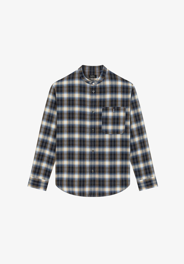 Blue Thomas Tartan Flannel Shirt