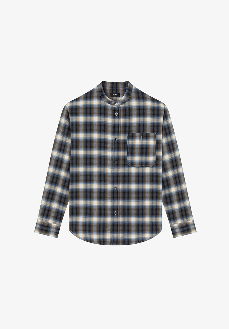 Blue Thomas Tartan Flannel Shirt