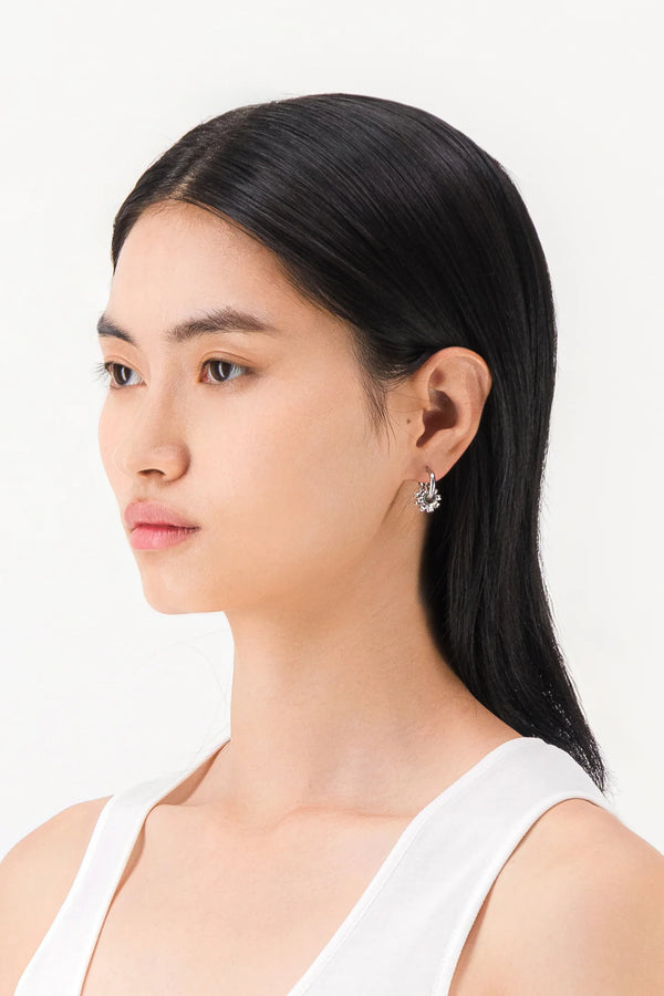 Palladium Daisy Earrings