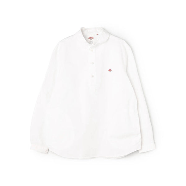 White Round Collar P.O Shirt