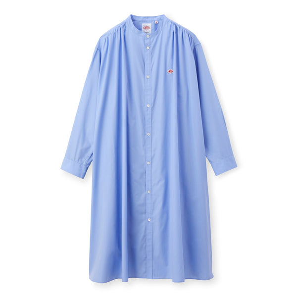 W Sax Gathered Shirt Dress