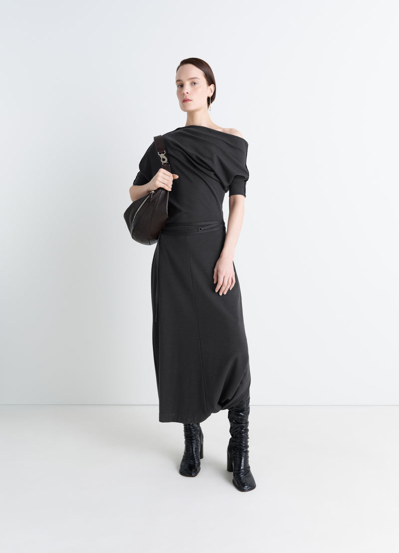 Anthracite Twisted Hem Dress