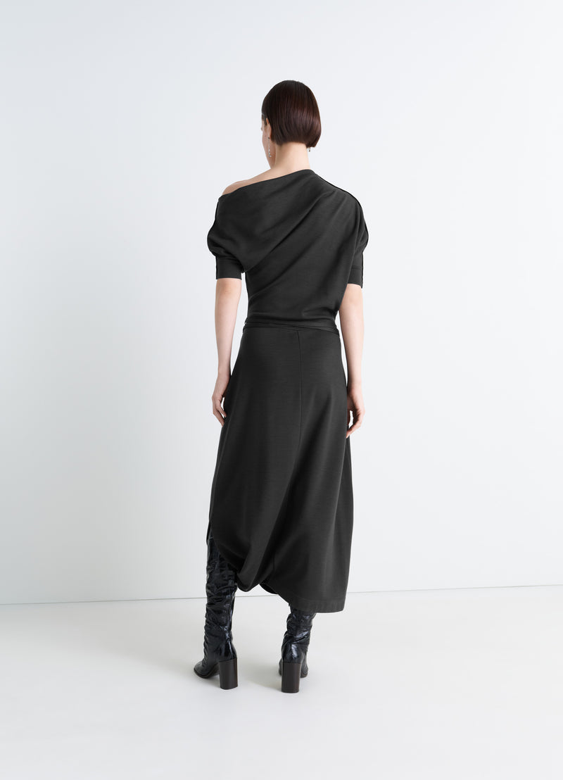 Anthracite Twisted Hem Dress