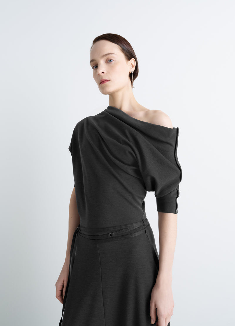 Anthracite Twisted Hem Dress