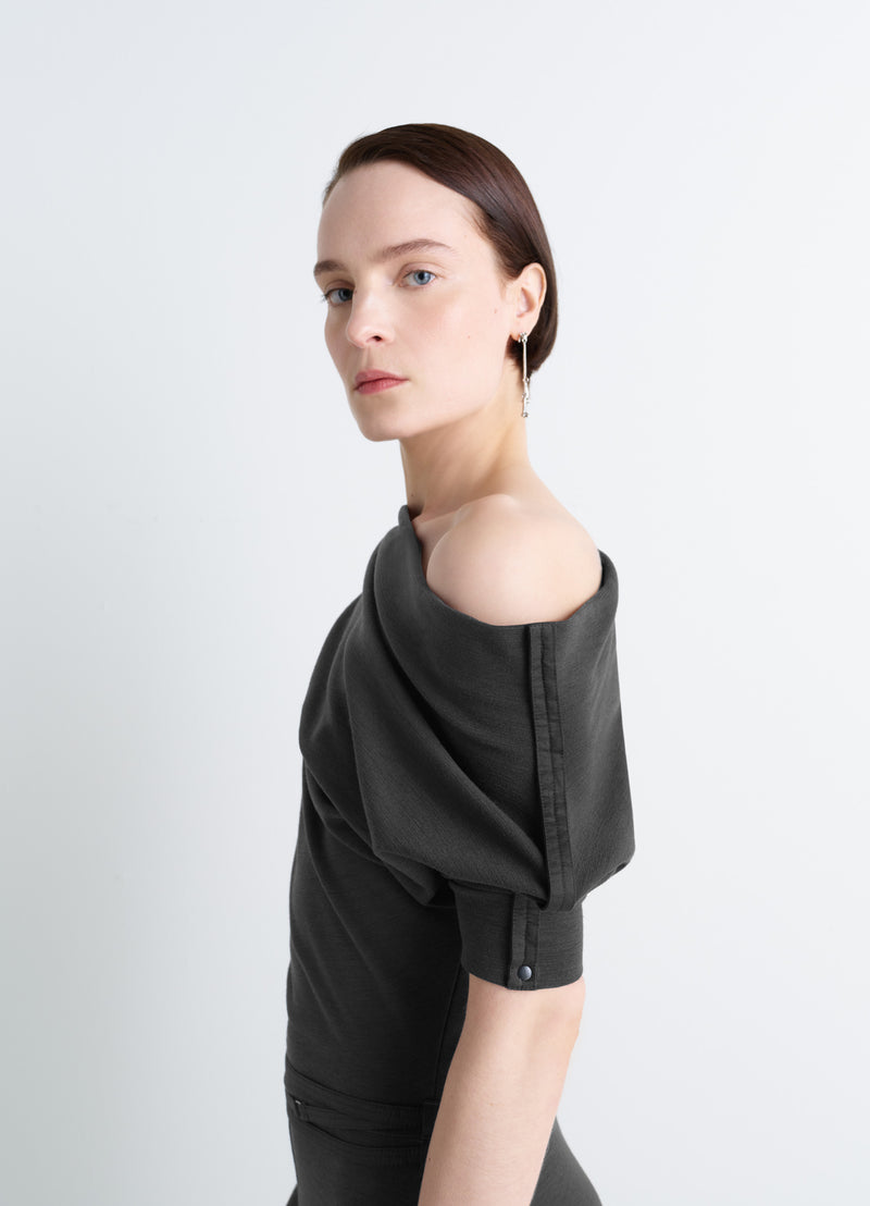 Anthracite Twisted Hem Dress