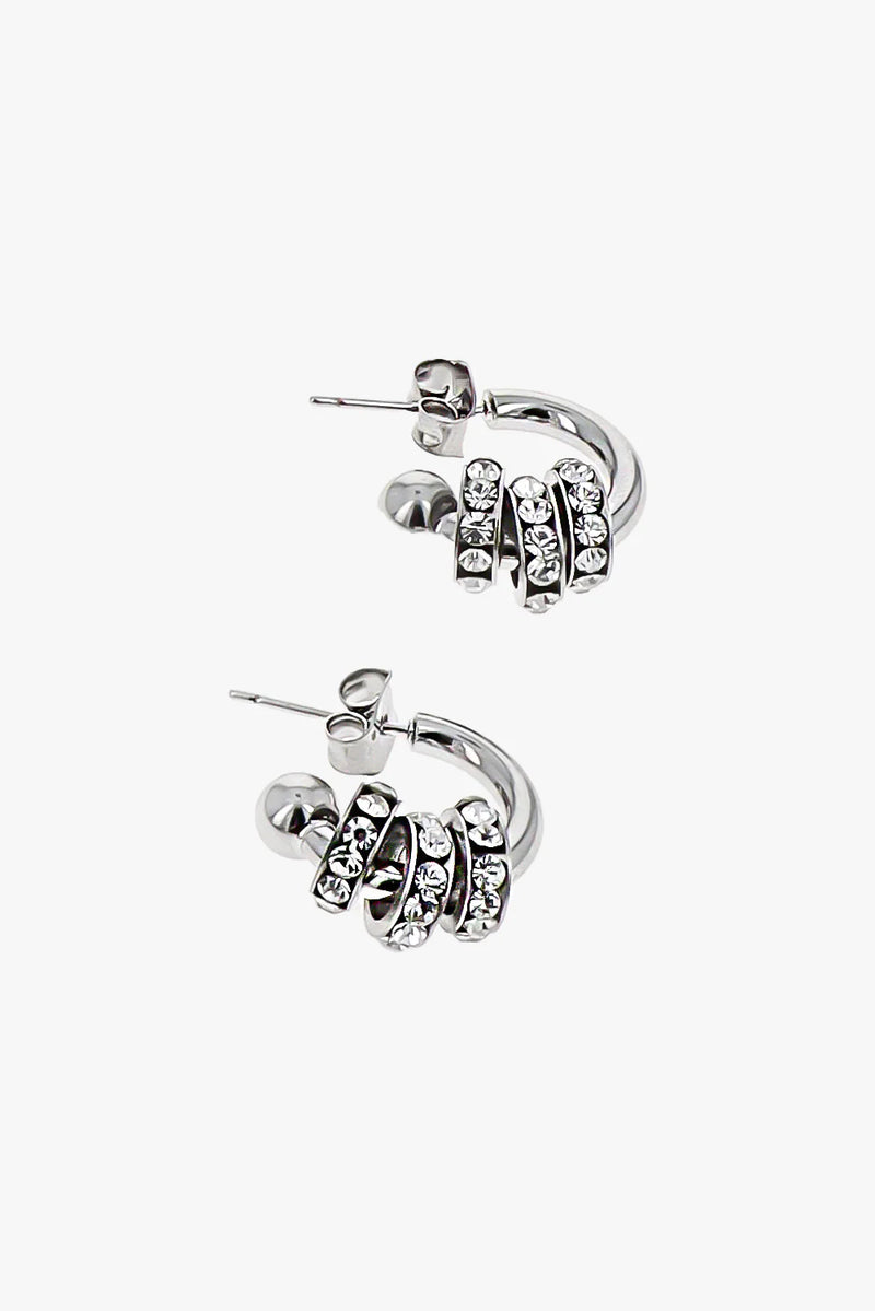 Palladium Daisy Earrings