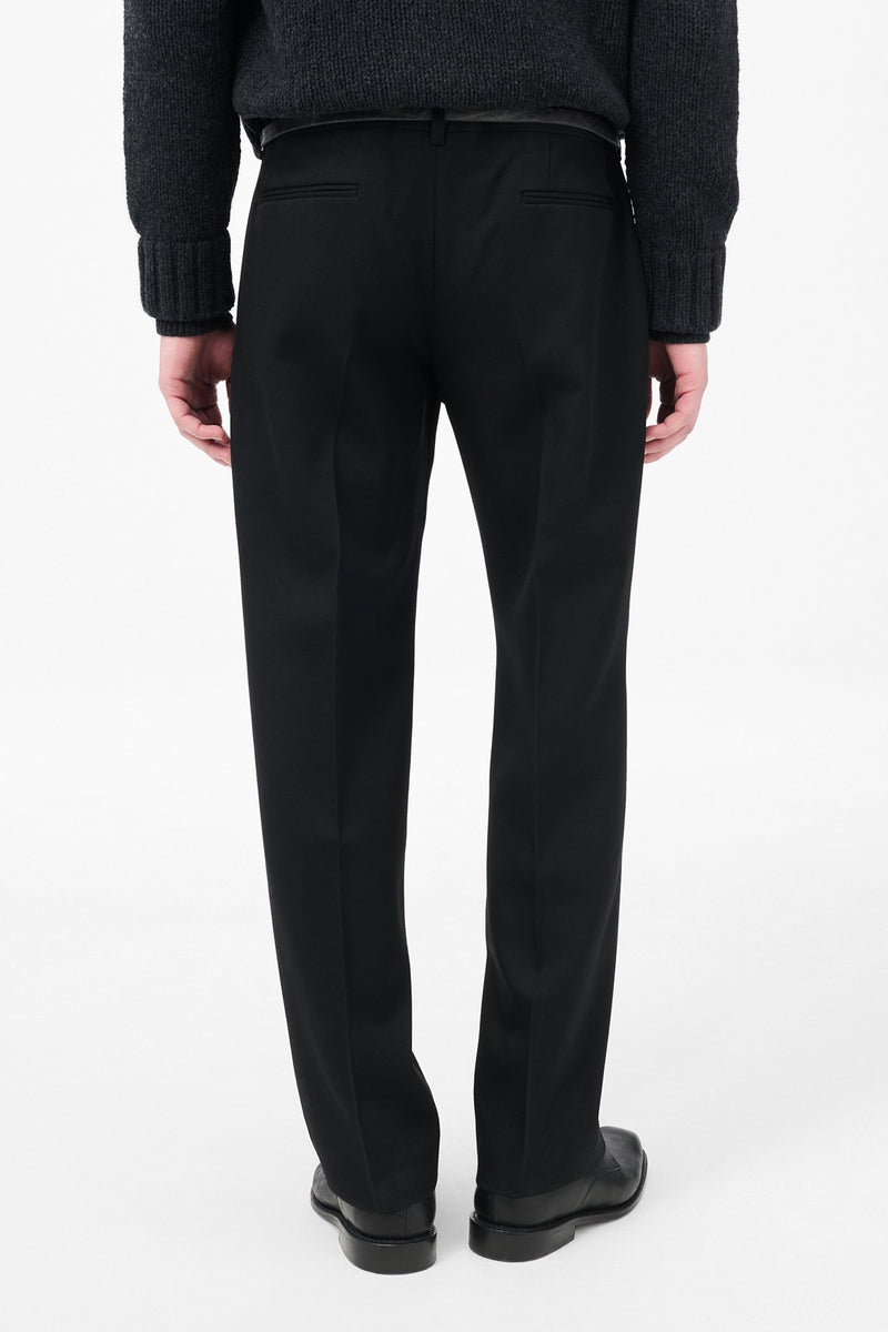 Black Gabardine Slack Trouser