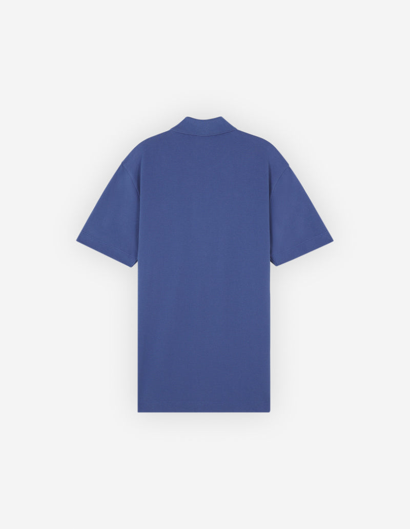 M Storm Blue Mini Maison Kitsune Handwriting Comfort Polo