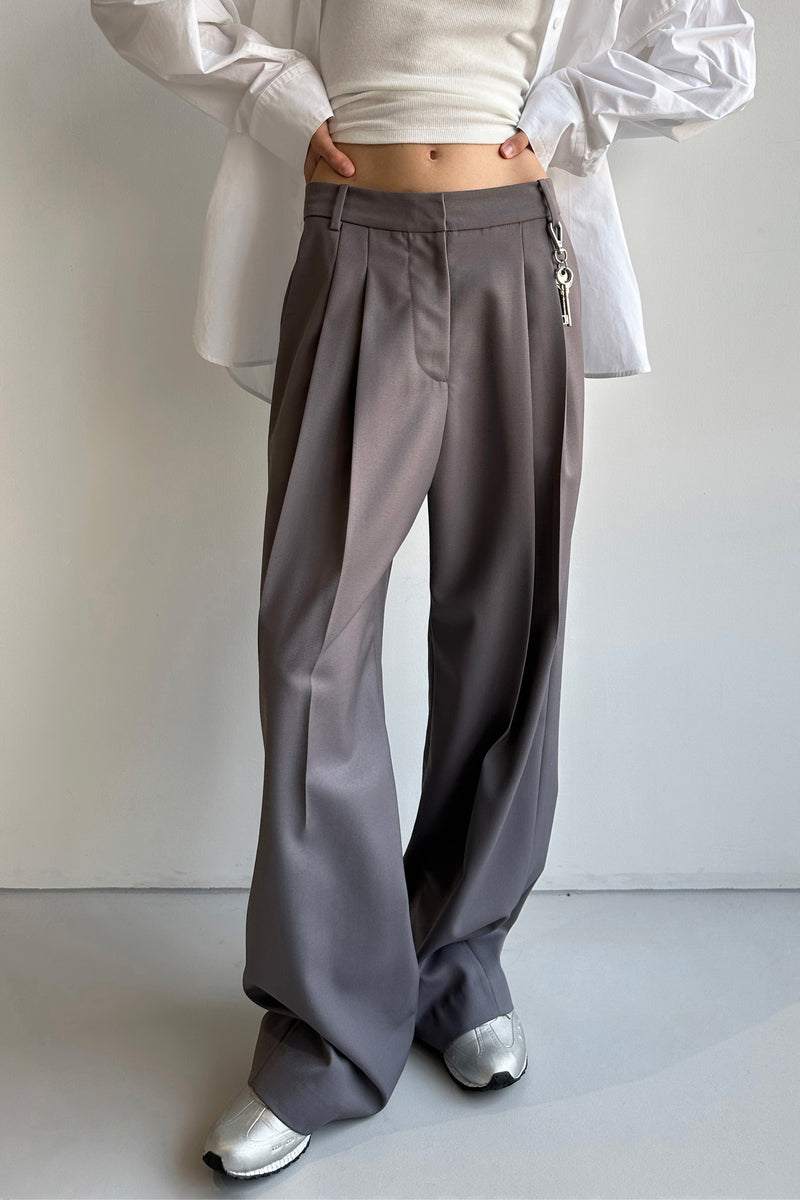 Purple Basic Long Trouser