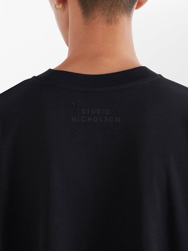 Black Lay Boxy Fit SS Tshirt