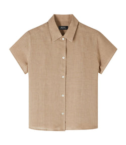 Beige Linen Marina Shirt