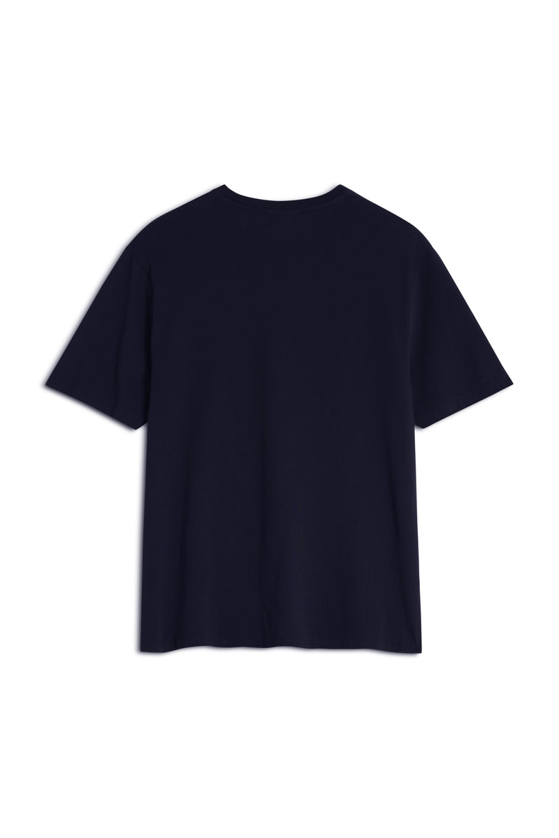 M Ink Blue Fox Head Regular Tshirt