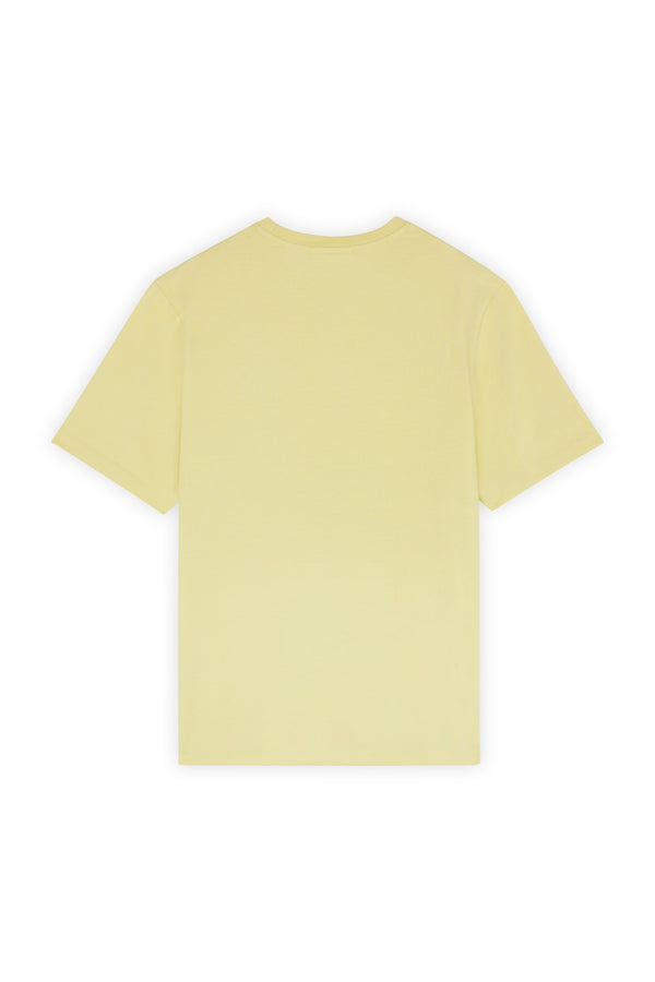 M Chalk Yellow Fox Head Tshirt