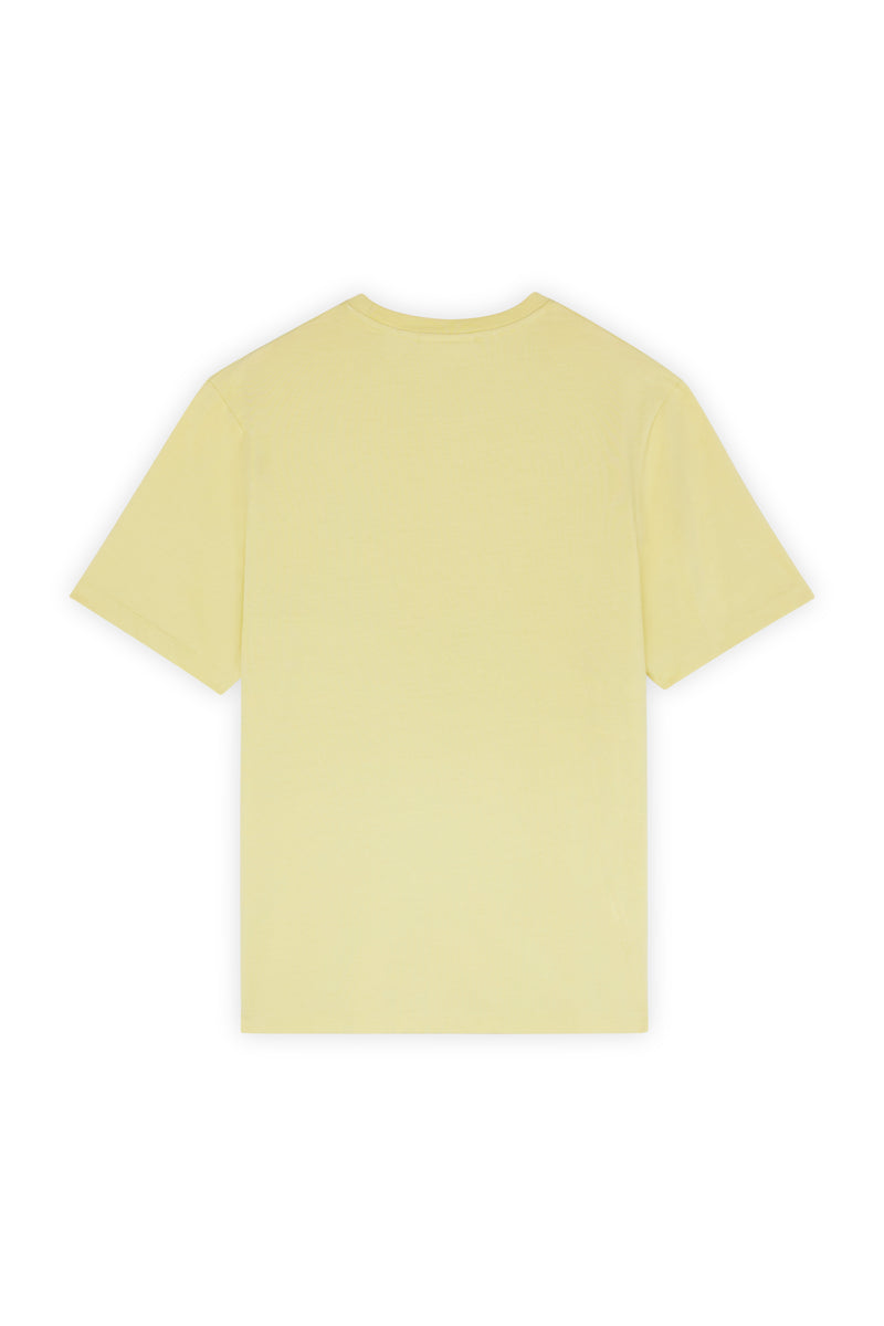 M Chalk Yellow Fox Head Tshirt