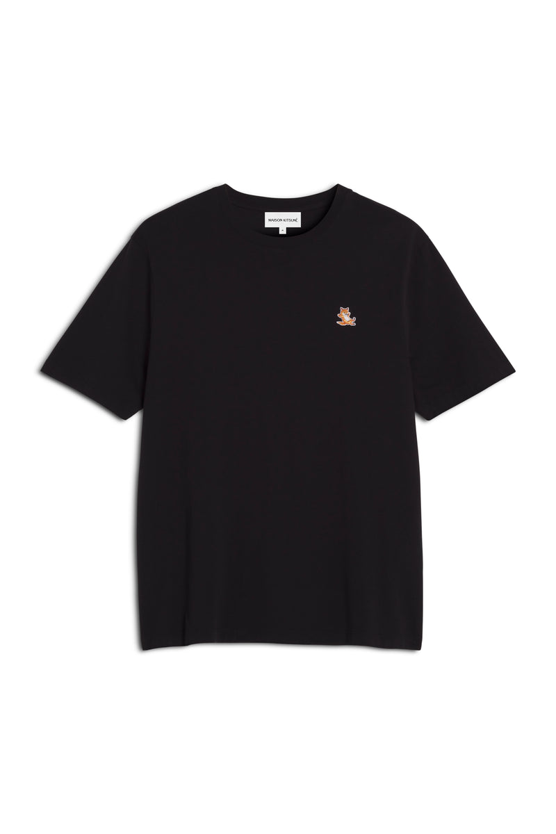 M Black Chillax Fox Regular Tshirt
