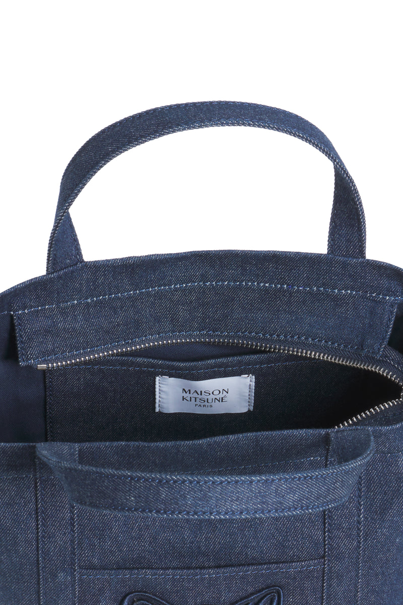 Indigo Fox Head Small Tote