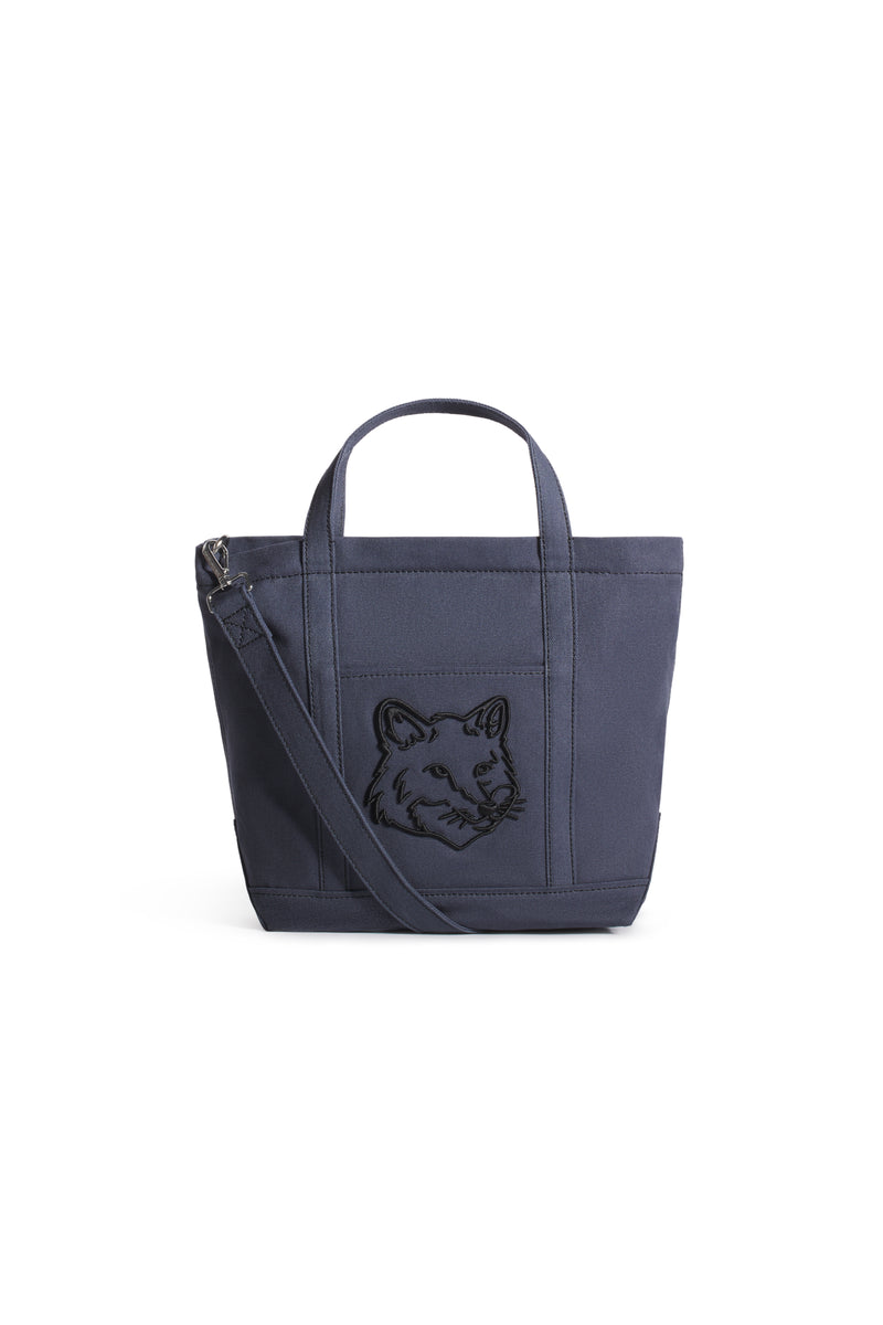 Slate Grey Fox Head Small Tote