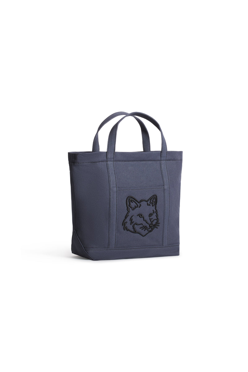 Slate Grey Fox Head Small Tote