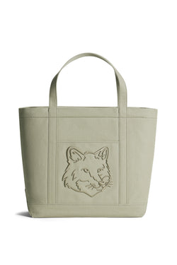 Laurel Green Fox Head Large Tote