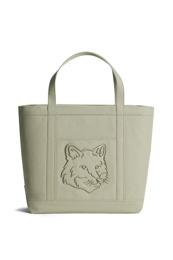 Laurel Green Fox Head Large Tote