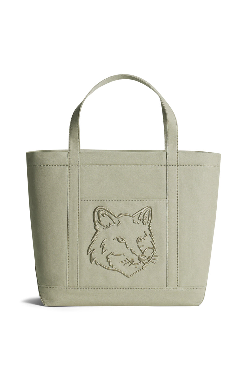 Laurel Green Fox Head Large Tote