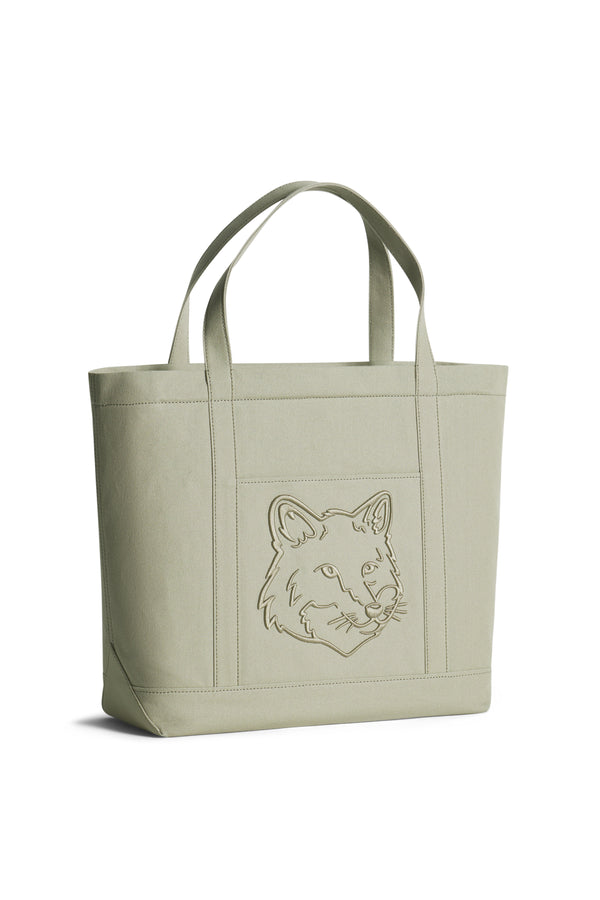 Laurel Green Fox Head Large Tote