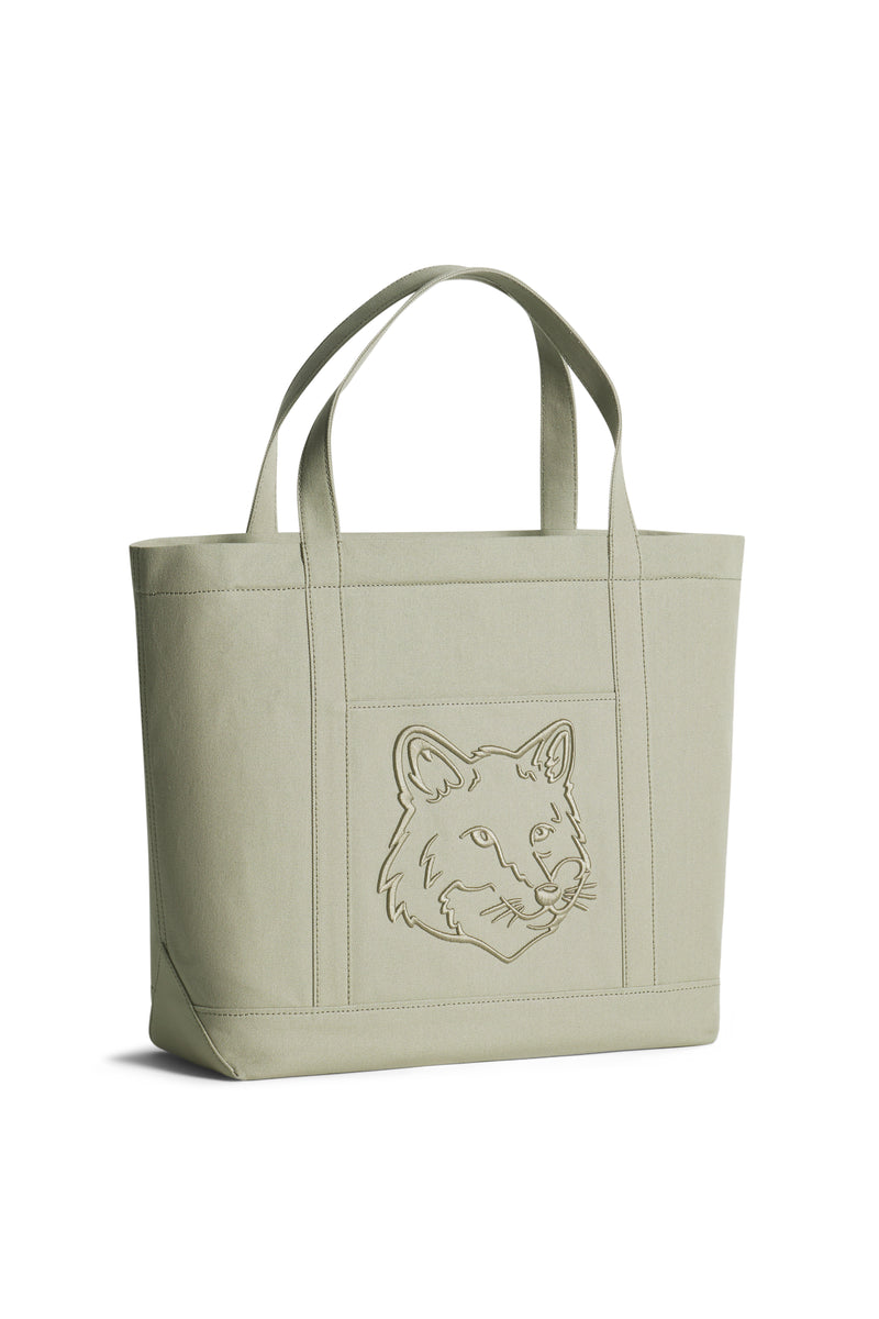 Laurel Green Fox Head Large Tote