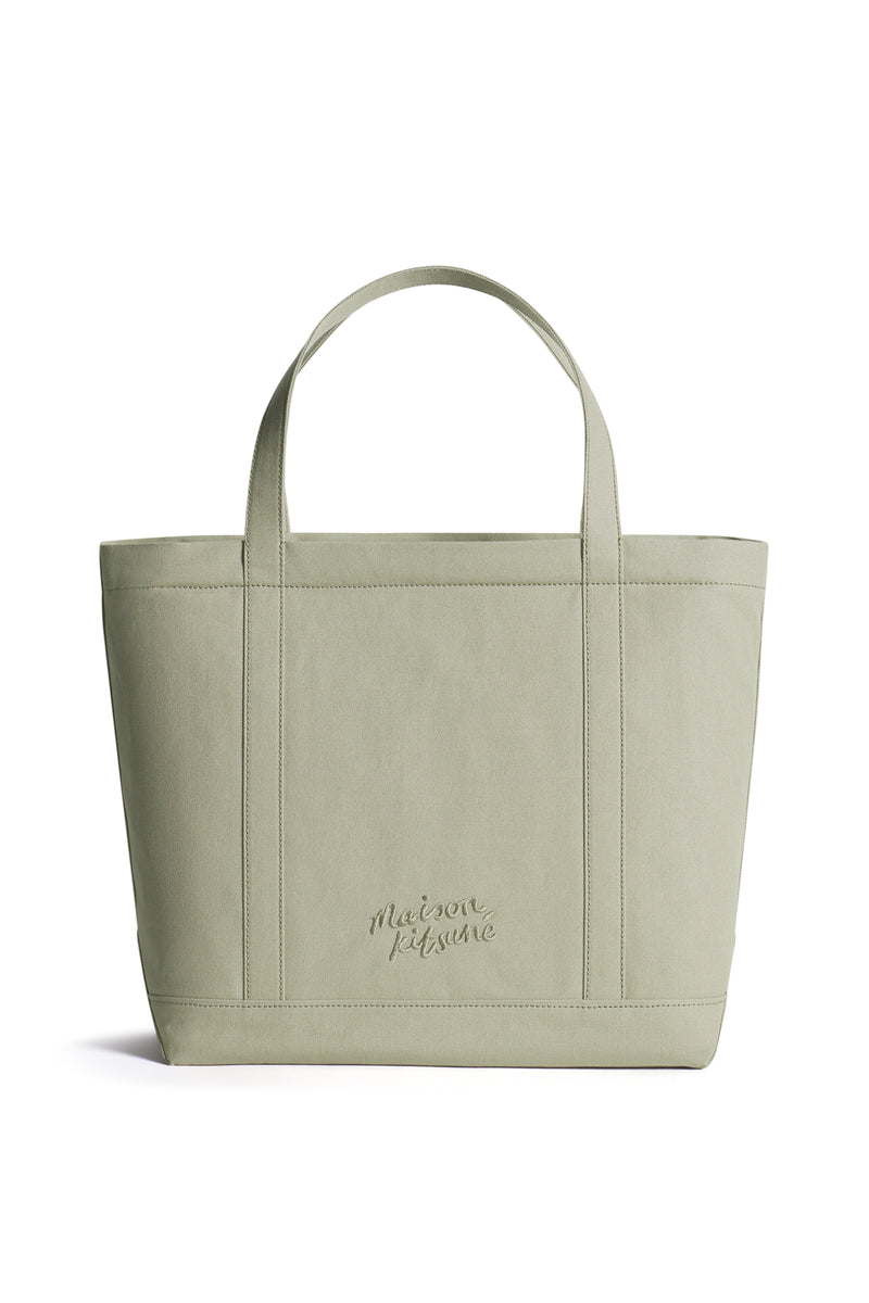 Laurel Green Fox Head Large Tote